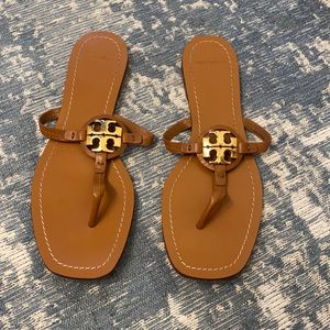 Tory Burch Mini Miller Leather Thong Sandal Vintage Vachetta